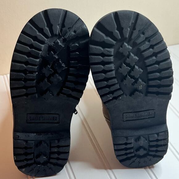 Game Winner Leather Outdoor Woodland Girl's Side Zippered Boots Shoes Size 13B - Picture 11 of 14